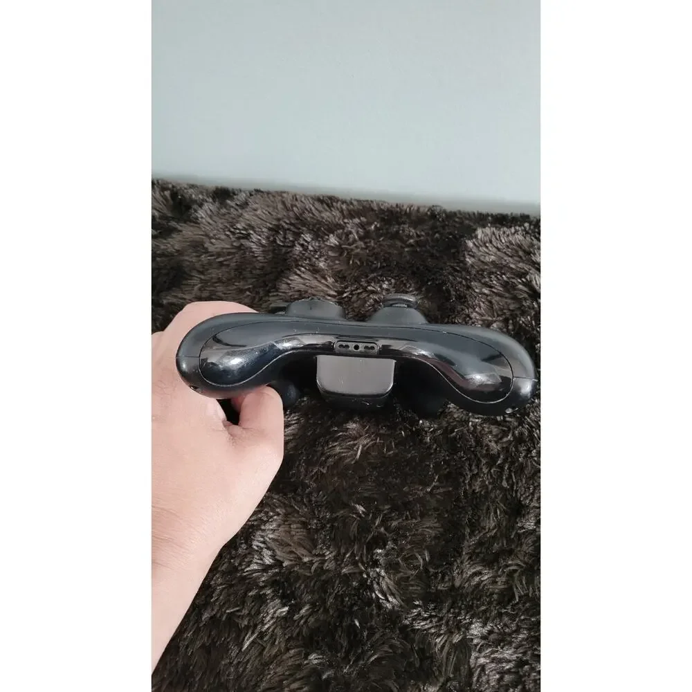 Microsoft Xbox 360 Black Wireless Controller OEM Genuine Model 1403 Tested...